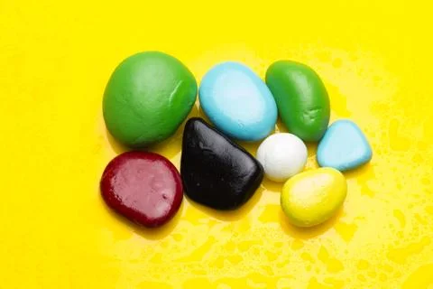 Colored stones Stock Photos