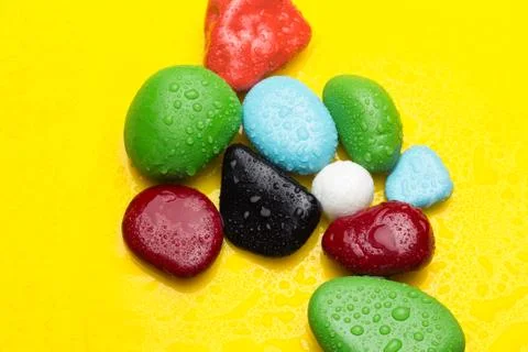 Colored stones Stock Photos