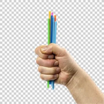 Colored straws 스톡 사진