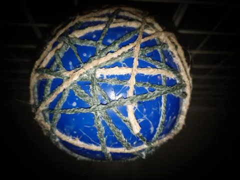 Colored strings on an abstract background Foto stock