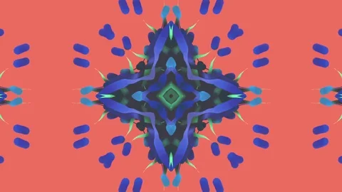Colored Stylish kaleidoscope sequence patterns. Stock Footage 84904334