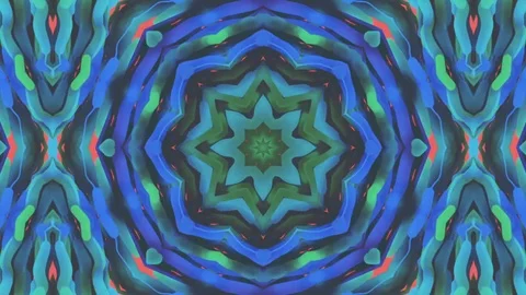 Colored Stylish kaleidoscope sequence patterns. Stock Footage 84910486