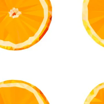 Colored stylized orange fruit, seamless pattern Stock Illustration