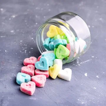 Colored sugar Stock Photos