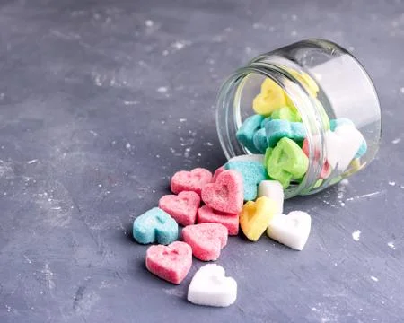 Colored sugar Stock Photos