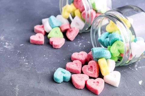 Colored sugar Stock Photos