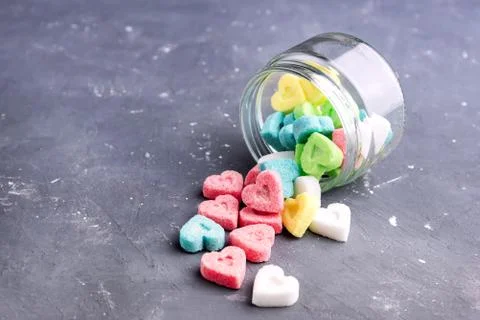 Colored sugar Stock Photos