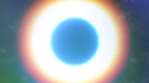 Colored Sun  Light Circle Glowes Explosion Motion Loop Background Stock Footage 195105487