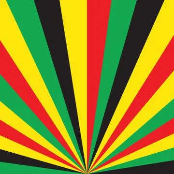 Colored sunburst ray vector pattern with red, green, yellow diagonal line Illustrazione stock