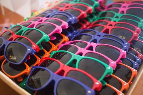 Colored sunglasses Stock Photos