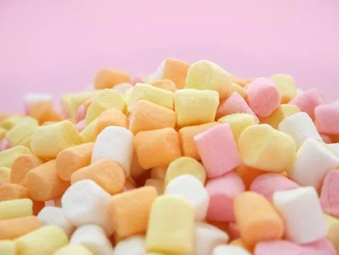 Colored sweet marshmallow Stock Photos