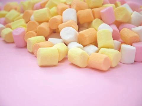 Colored sweet marshmallow Stock Photos
