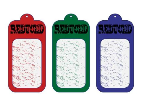 Colored tags Stock Illustration