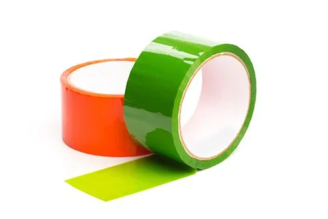 Colored tape in large rolls - Image Stock Photos