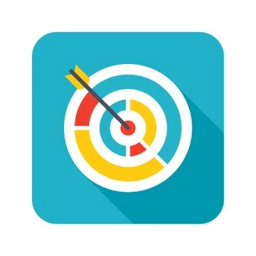 Colored target icon Stock Illustration
