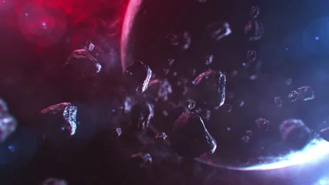 Colored tech background with light water drops Stock Footage 229767936