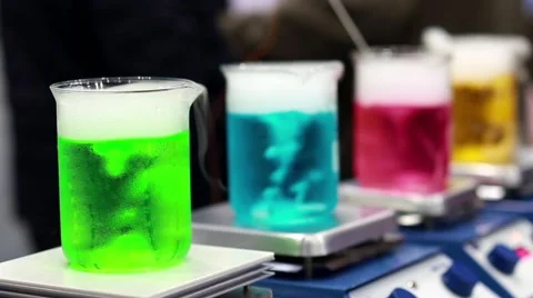 Colored Test Tubes Stock Footage 58284901