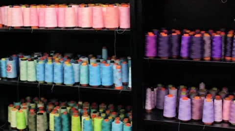Colored Textiles Video stock 9262066