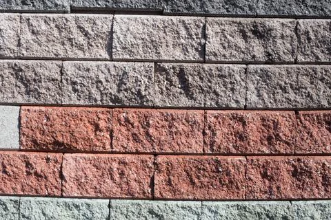 Colored texture of the facade of the building Stock Photos