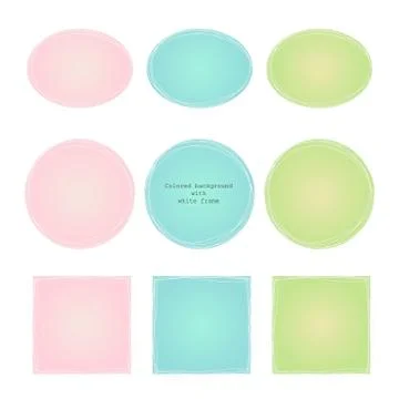 Colored texture with gradient white frame Stock Illustration