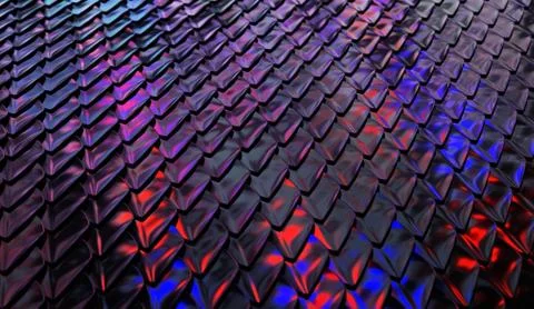Colored texture of metal plates. Stock Photos