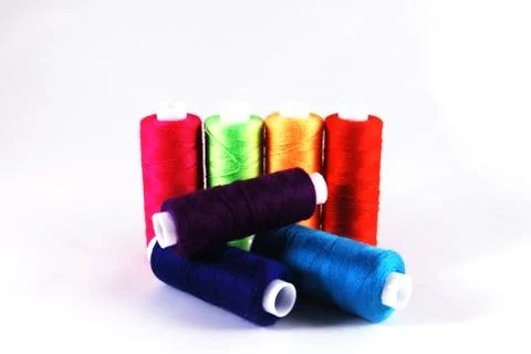 Colored threads and others Stock Photos