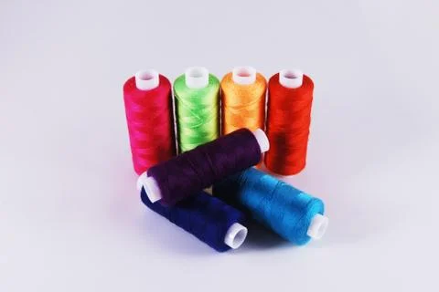 Colored threads and others Stock Photos