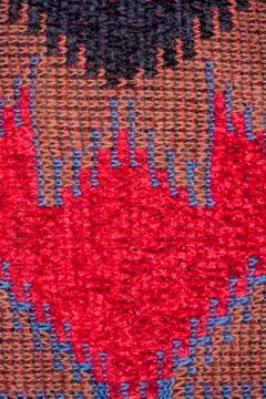 Colored threads joined in a pattern 写真素材