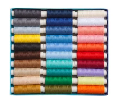 Colored threads Stock Photos