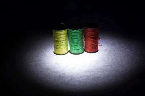 Colored threads Stock Photos