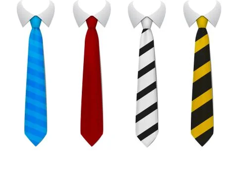 Colored tie Illustrazione stock
