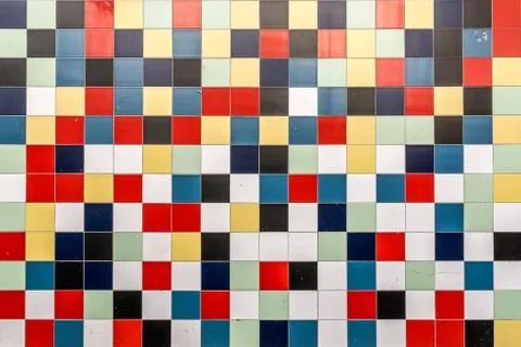 Colored tiles Stock Photos