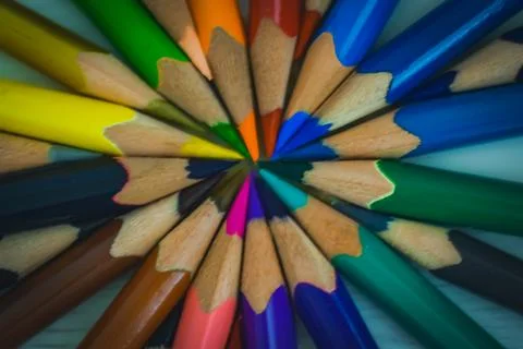 Colored tips 스톡 사진