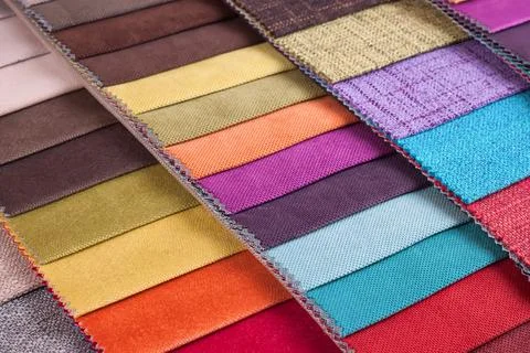 Colored tissue samples Stock Photos