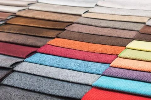 Colored tissue samples Stock Photos