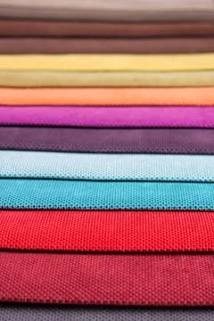 Colored tissue samples Stock Photos