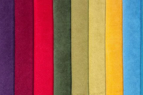 Colored tissue samples Stock Photos