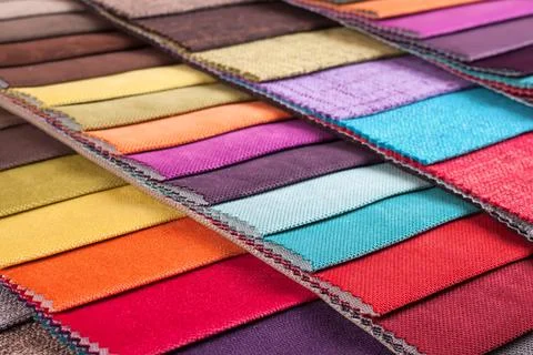 Colored tissue samples Stock Photos