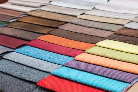 Colored tissue samples Stock Photos