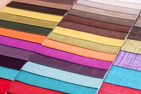 Colored tissue samples Stock Photos