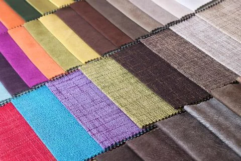 Colored tissue samples Stock Photos