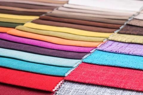 Colored tissue samples Stock Photos