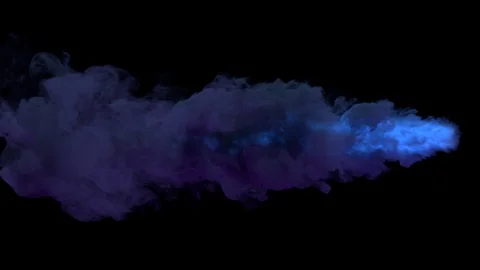 Colored torch fire and smoke / Smoke lit from inside by fire. Stock Footage 102513422