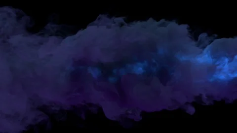 Colored torch fire and smoke / Smoke lit from inside by fire. Stock Footage 103580021