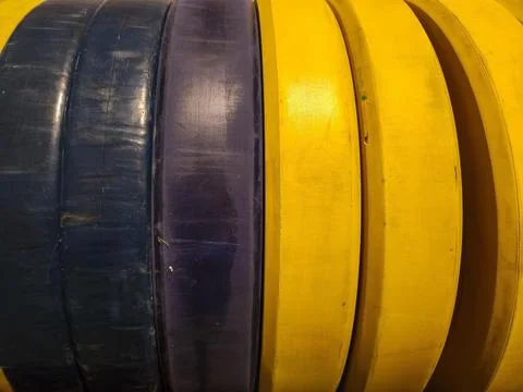 Colored Training Rings Stock Photos