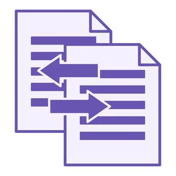 Colored Transfer Icon. Vector Illustration. Moving Files from One Location .. Stock Illustration