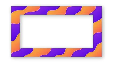 Colored Trendy Gradient Frame. 스톡 일러스트