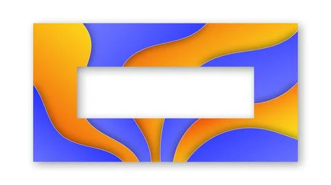 Colored Trendy Gradient Frame. 스톡 일러스트