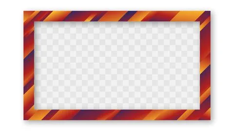 Colored Trendy Gradient Frame. 스톡 일러스트