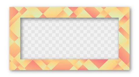 Colored Trendy Gradient Frame. 스톡 일러스트